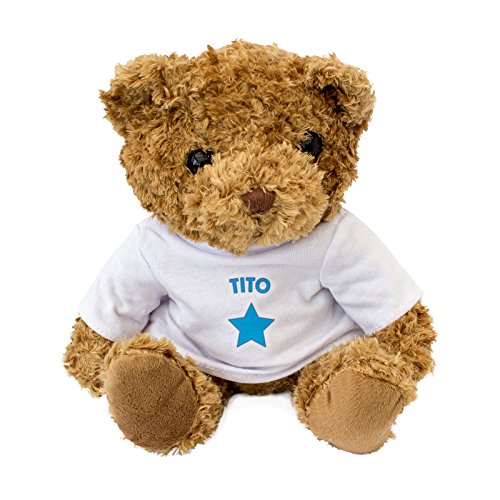 Tito - Oso de Peluche, Bonito y Acogedor, Regalo de cumpleaños y Navidad.