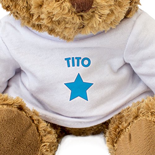 Tito - Oso de Peluche, Bonito y Acogedor, Regalo de cumpleaños y Navidad.