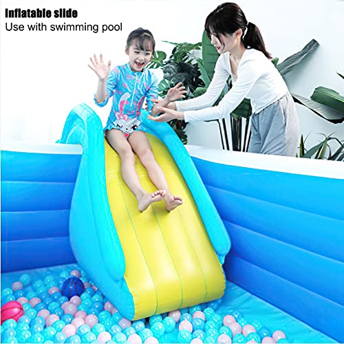 Toboganes De Agua Para Piscinas, Tobogán Acuático Inflable Para Niños,Instalación Recreativa De Juegos Acuáticos,Juegos De Piscina De Verano En El Patio Trasero Juguetes De Agua 150X62X90/158x76x90cm