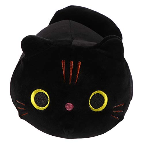 Tomaibaby Gato de Felpa Almohada para Abrazar Gatito Suave Gatito Animales de Peluche Juguete de Peluche Animado Gatos para Niñas Bebé Niños Negro