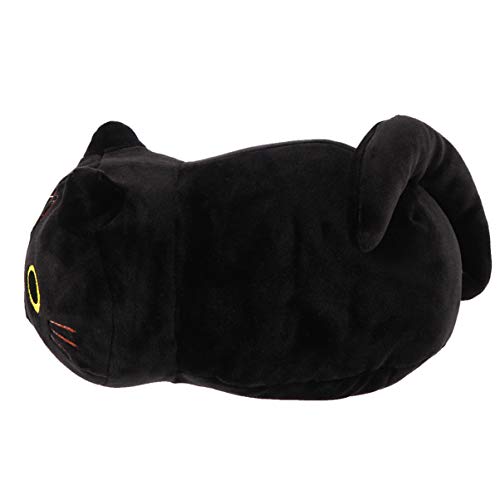 Tomaibaby Gato de Felpa Almohada para Abrazar Gatito Suave Gatito Animales de Peluche Juguete de Peluche Animado Gatos para Niñas Bebé Niños Negro