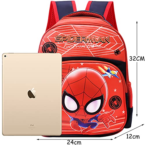 Tomicy Mochila para niños Spiderman Mochilas Infantiles Mochila para Niños Durable Ajustable Bolsas de Libros de Kindergarten Niños Niñas Bolsas de Libros de la Escuela Primaria