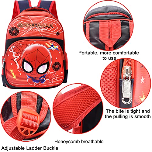 Tomicy Mochila para niños Spiderman Mochilas Infantiles Mochila para Niños Durable Ajustable Bolsas de Libros de Kindergarten Niños Niñas Bolsas de Libros de la Escuela Primaria