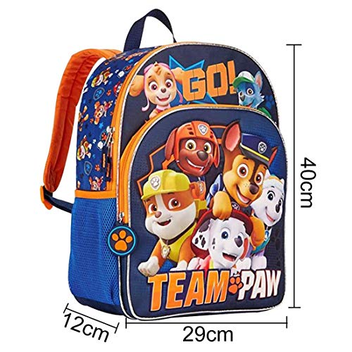 Tomicy Paw Patrol Mochilas Escolares Niños, Mochila Escolar Mighty Pups, Mochila Infantil Colegio o Guarderia, Material Escolar para Niños Patrulla Canina, Regalos para Niños Niñas