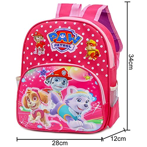 Tomicy Paw Patrol Mochilas Juveniles Patrulla Canina, Mochila Escolar Mighty Pups, Mochila Infantil Colegio o Guarderia, Material Escolar para Niños, Regalos para Niños Niñas