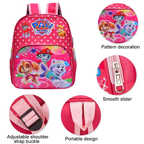 Tomicy Paw Patrol Mochilas Juveniles Patrulla Canina, Mochila Escolar Mighty Pups, Mochila Infantil Colegio o Guarderia, Material Escolar para Niños, Regalos para Niños Niñas