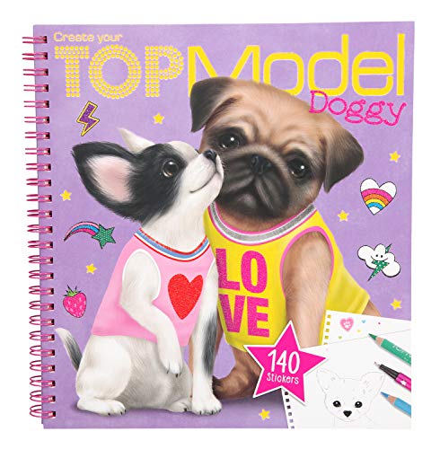 Top Model Create Your TOPModel Doggy Colouring Book (0010190), Multicolor (DEPESCHE 1)