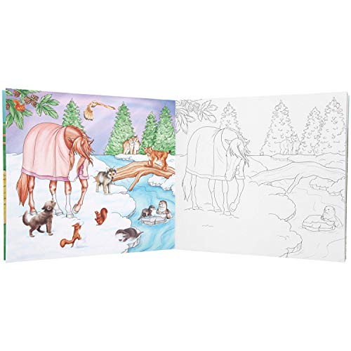 Top Model Miss Melody Colouring Book with Animals (0010409), Multicolor (DEPESCHE 1)