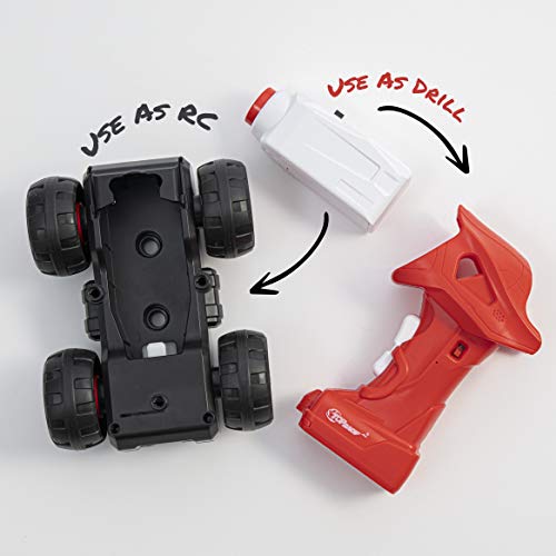 Top Race Remtote Control DIY Construye tu Mismo RC Police Car Camión de Bomberos Camión o Set de construcción Regalos para niños Niños Edades 3 + (DIY200 Set DE Fuego)