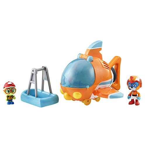 TOP WING – Caja Figura Swift y su vehículo Flash Bolide de Salvamento electrónico – Figura 7 cm – Juguete Infantil