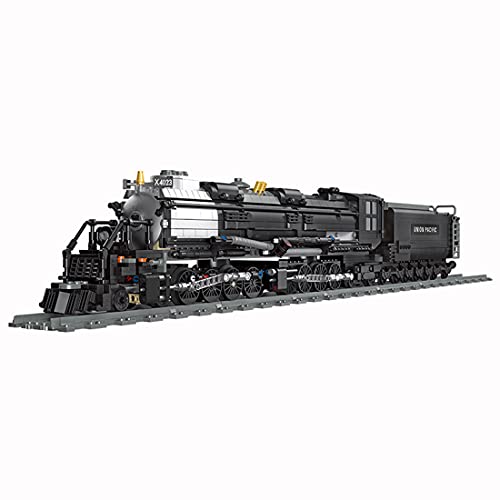 TopBau Técnica Retro BIGBOY Bloques de construcción de vapor, 1608 piezas, juego de tren de mercancías compatible con Lego City