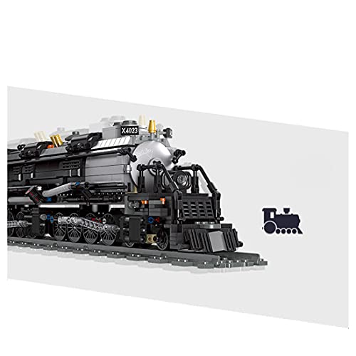 TopBau Técnica Retro BIGBOY Bloques de construcción de vapor, 1608 piezas, juego de tren de mercancías compatible con Lego City