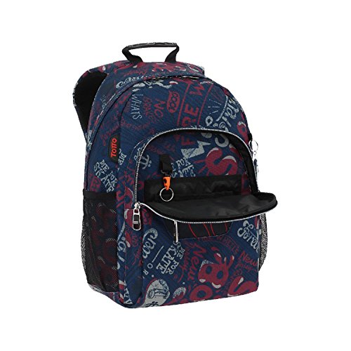 Totto MA04ECO021-1810N-6LN Morral Acuareles Mochila Infantil, 44 cm, Multicolor