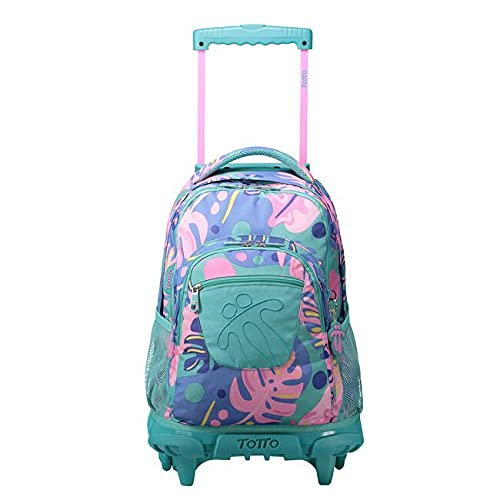 TOTTO MORRAL Rue BOMPER RENGLONES Mochila con Ruedas, Juventud Unisex, Estampado (Multicolor), Talla Única