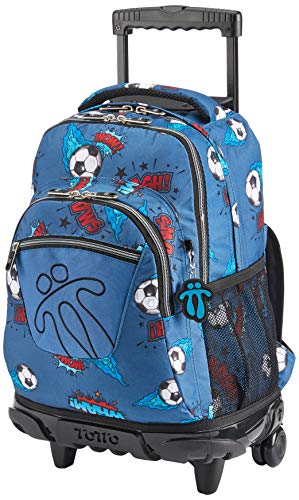 TOTTO Morral Rue Bomper Renglones Mochila, Niños, Estampado, Talla Única