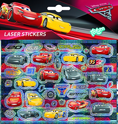 Totum CARS 140271 cars3 Laser Pegatinas Cars, Multicolor