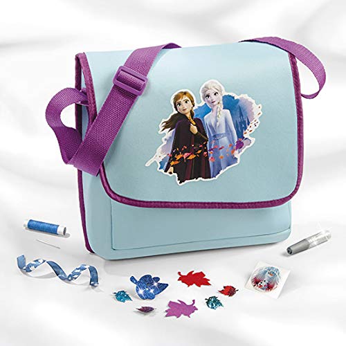 Totum- TM Essentials Disney Frozen II Do It Yourself Schultertasche: Umhänge-Tasche Zum Selber Verzieren mit Plastikdiamanten Bolso de Hombro Conjunto de Pintura, Multicolor (682061)