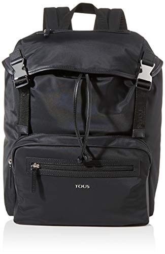 Tous Mochila Solapa New Berlin Hombre, Negro (Negro), 32x36x17 cm (W x H x L)