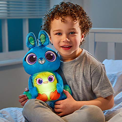 Toy Story 258TYY 4 Ducky and Bunny Kids Luz de noche para dormir de juguete suave por GoGlow, azul