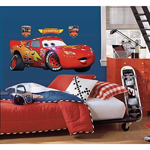 Toy Zany - Disney Pixar Cars Rayo Mcqueen Cáscara Y Del Palillo Giant Wall Decals