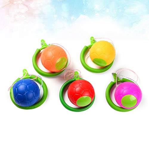 TOYANDONA 4pcs Skip it Toy Skip-A-Long Juguete para Saltar Saltar la Pelota para la Salud y la coordinación de Cardio (Colores aleatorios)