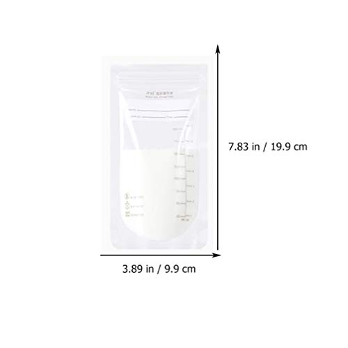 TOYANDONA Bolsas de Almacenamiento de Leche Materna de 30 Piezas Bolsas de Contenedor de Almacenamiento de Congelador de Lactancia para Almacenar Y Congelar Leche Materna 200 Ml