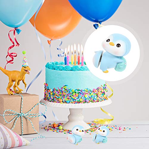 TOYANDONA Coche Sacudiendo La Cabeza Decoración Pingüino Figurilla Tablero de Coche Baile de Juguete Pingüino Cake Toppers Animal Muñeca Escritorio Ornamento