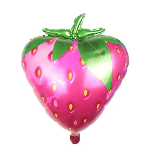 Toyandona - Globos de fruta de fresa, 2 unidades, para cumpleaños, bodas, suministros para niños, regalos