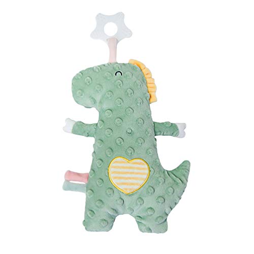 TOYANDONA Infant Teether Dinosaur Plush Doll Toys Stuffed Animal Toy Niño Chupete Muñeca Baby Chupete Holder Plush Toy