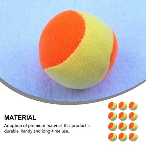 TOYANDONA Juego de 12 pelotas de velcro de 6,3 cm para niños, juego de pelota de pesca, juego de pelotas, juego de pelotas de remo de velcro, juego para playa, aire libre, deportes, juguete para playa