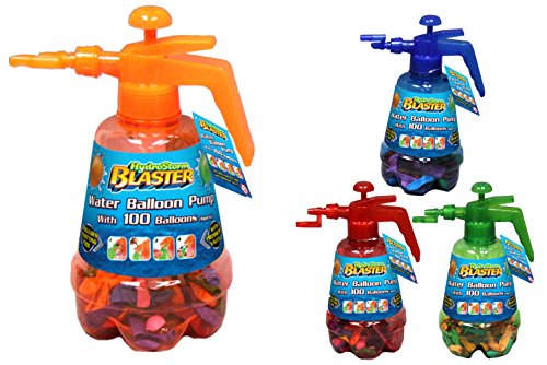 TOYLAND La Bomba de Globo Hydro tormenta Blaster Agua roja con 100 Globos Multicolores Conjunto