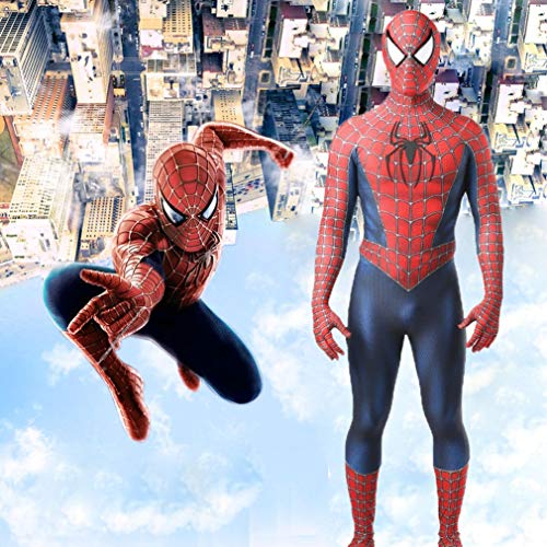 TOYSGAMES Amazing Spiderman Cosplay Niños Traje Adulto Negro Versátil Tight Body Suit Superhero Movie Theme Party Props Disfraz de máscara de Juguetes