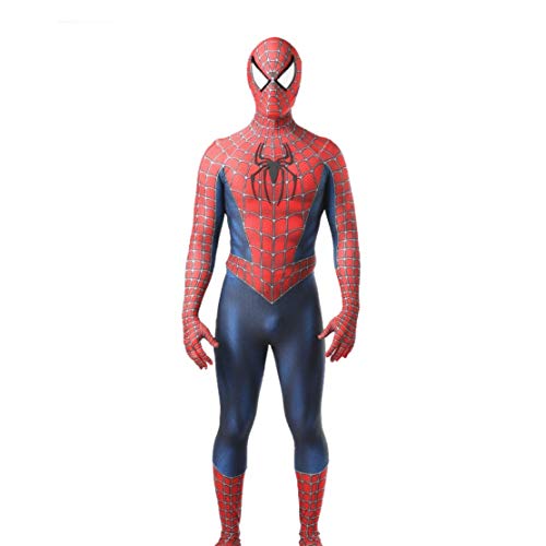 TOYSGAMES Amazing Spiderman Cosplay Niños Traje Adulto Negro Versátil Tight Body Suit Superhero Movie Theme Party Props Disfraz de máscara de Juguetes