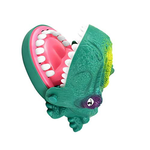 Toyvian Dinosaurio para morder los dedos, juego de dientes de cocodrilo, juguete divertido para niños, marioneta de mano para padres e hijos, juguete interactivo para fiestas