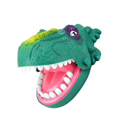 Toyvian Dinosaurio para morder los dedos, juego de dientes de cocodrilo, juguete divertido para niños, marioneta de mano para padres e hijos, juguete interactivo para fiestas