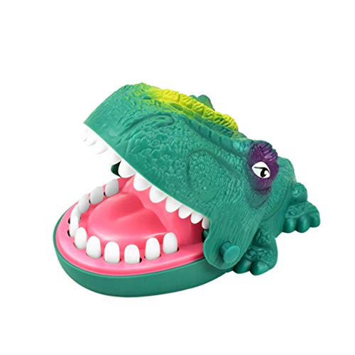 Toyvian Dinosaurio para morder los dedos, juego de dientes de cocodrilo, juguete divertido para niños, marioneta de mano para padres e hijos, juguete interactivo para fiestas