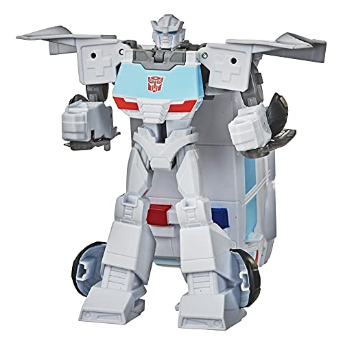 Transformers- Bumblebee Cyberverse Adventures Toys Action Attackers, 1-Step Changer Autobot Ratchet Figura de acción, niños de 6 años en adelante, 4.1 Pulgadas (Hasbro E7076ES0)