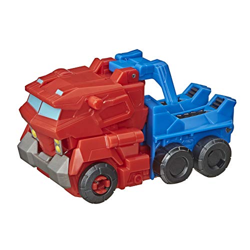 Transformers Bumblebee Cyberverse Adventures Warrior Class Optimus Prime - Figura de acción de Juguete, Movimiento de Ataque repetible, Edades de 6 años en adelante,13,7 cm