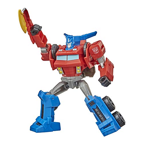 Transformers Bumblebee Cyberverse Adventures Warrior Class Optimus Prime - Figura de acción de Juguete, Movimiento de Ataque repetible, Edades de 6 años en adelante,13,7 cm