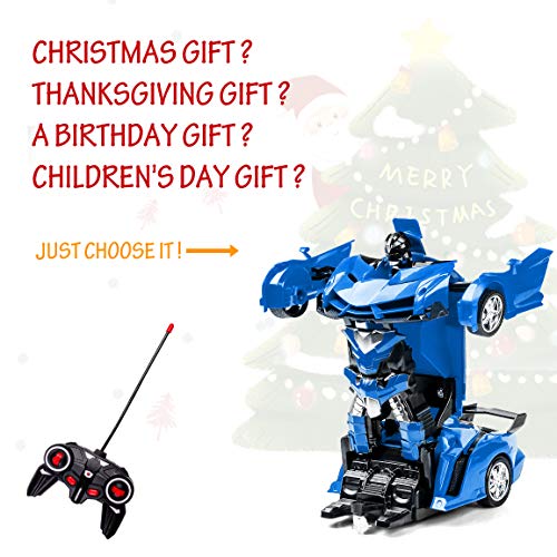 Transformers Toys 2 en 1 - Transformador de control remoto para niños de 3 a 12 años, transformador RC de juguete de control remoto para niños de 3 a 5 años