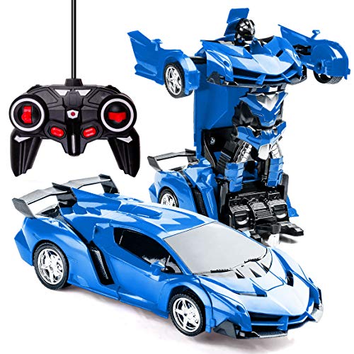 Transformers Toys 2 en 1 - Transformador de control remoto para niños de 3 a 12 años, transformador RC de juguete de control remoto para niños de 3 a 5 años