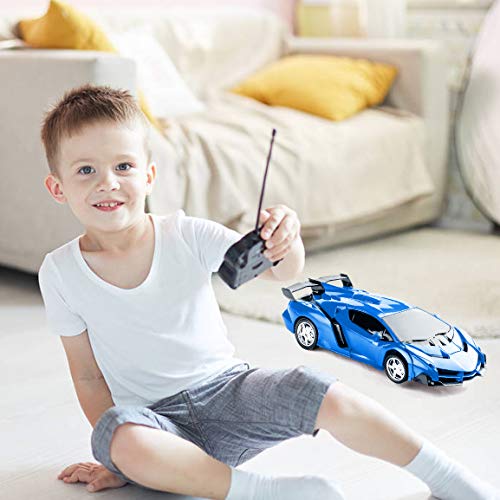 Transformers Toys 2 en 1 - Transformador de control remoto para niños de 3 a 12 años, transformador RC de juguete de control remoto para niños de 3 a 5 años