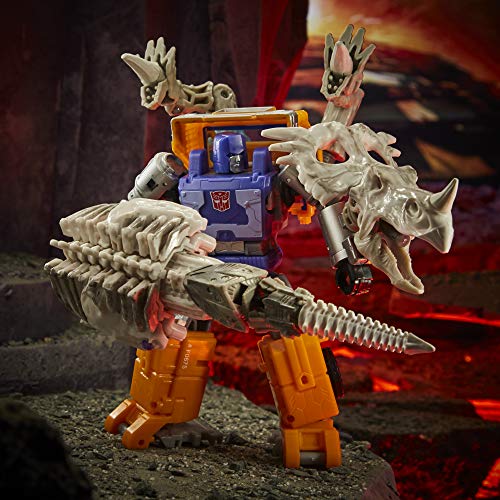 Transformers Toys Generations War for Cybertron: Kingdom Deluxe WFC-K16 Huffer Figura de acción – Niños de 8 años en adelante, 5.5 Pulgadas'.