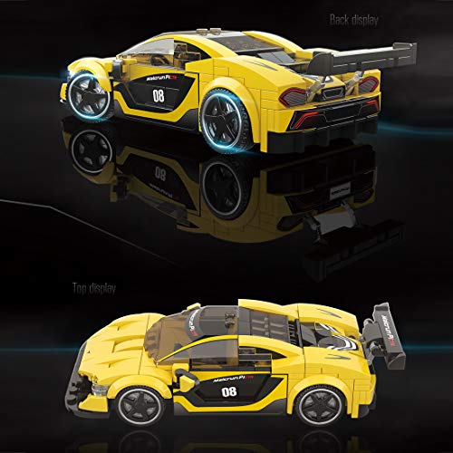 TRCS Juego de construcción de coche de carreras de Speed Champions de 366 piezas, compatible con Lego 75892 McLaren P1