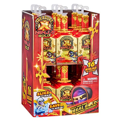 Treasure X - Figuras Ninja serie 6 - Figuras acción, 16 ninja para coleccionar, modelo surtido (Famosa 700016680)