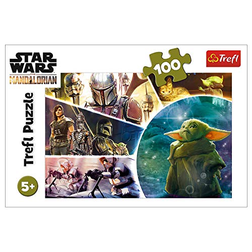 Trefl- Baby Yoda, Star Wars 100 Teile, für Kinder AB 5 Jahren Puzzle, Multicolor (16413)