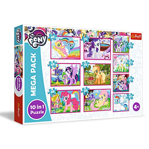 Trefl- Die magische Welt Der Ponys, My Little Pony Von 20 bis 48 Teilen, 10 Sets, für Kinder AB 4 Jahren Puzzle (90353)