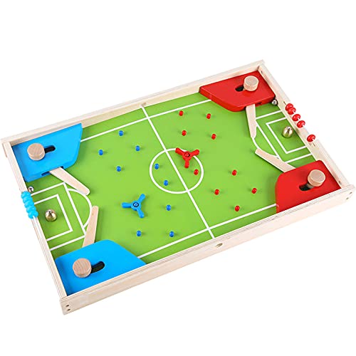 Tres en uno Juego de fútbol de Mesa Juego de Mesa Educativo para niños Doble Versus Multifuncional Juguetes de Madera interactivos para Padres e Hijos,56 * 35 * 5 cm