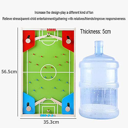 Tres en uno Juego de fútbol de Mesa Juego de Mesa Educativo para niños Doble Versus Multifuncional Juguetes de Madera interactivos para Padres e Hijos,56 * 35 * 5 cm