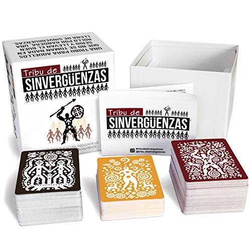 TRIBU DE SINVERGÜENZAS - Juego de Mesa para Fiestas y Risas con amig@s - Juego de Cartas Made In Spain